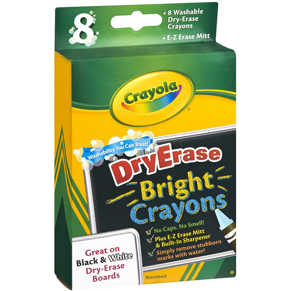 CRAYOLA Washable Dry Erase Crayons 