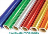 CI™ Foil Coated Metallic Paper Rolls 6pcs