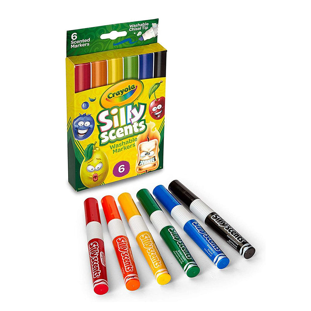 Crayola Washable Markers Flip Top 6pk
